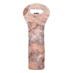 Trendy Cool Marble Stone Texture Wine Bag