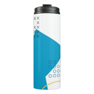 Trendy, cool, urban geometric Memphis illustration Thermal Tumbler