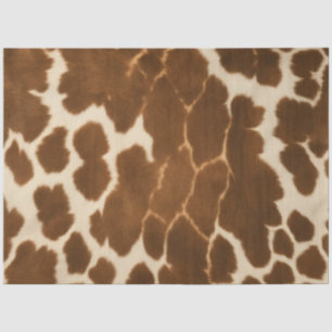 Trendy Cow Faux Leather Elegant Collection Tissue Paper