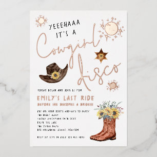 Trendy Cowgirl Disco Bachelorette Party Real