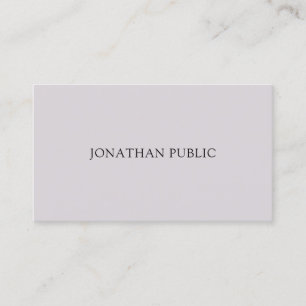 Trendy Creative Minimalistic Modern Template Top Business Card