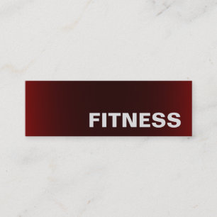 Trendy Creative Red Fitness Sport Business Card