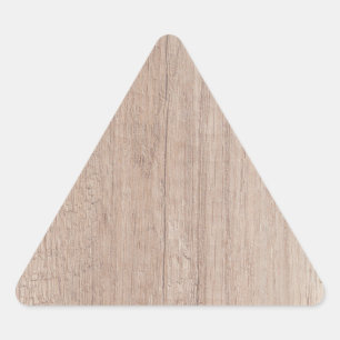 Trendy Creative Wood Board Look Blank Template Triangle Sticker