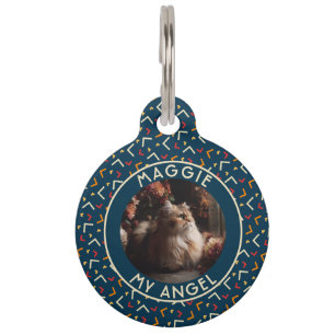 Trendy Custom Cat Mum Gift Memphis Pet Tag