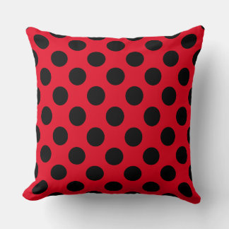 Trendy Custom Colour+Polka Dot Pattern pillow