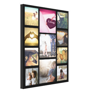 Trendy custom photo layout canvas print