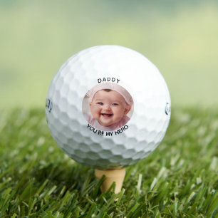 Trendy Custom Photo Modern Personalised Golf Balls