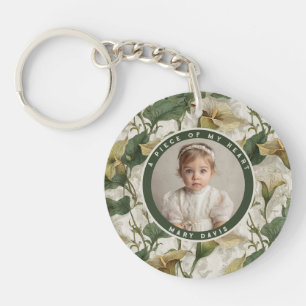 Trendy custom souvenir Photo Calla Lilies Key Ring