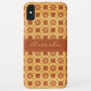Trendy Custom Wooden Geometric Design iPhone XS Max Case