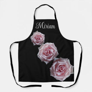 Trendy customizable name Miriam purple flower boho Apron