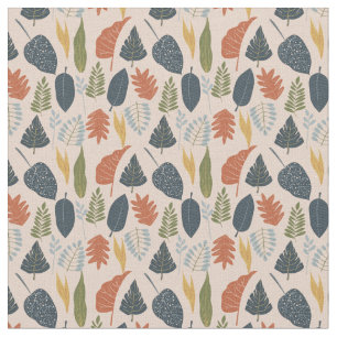 Trendy cute botanical colourful pattern pink green fabric