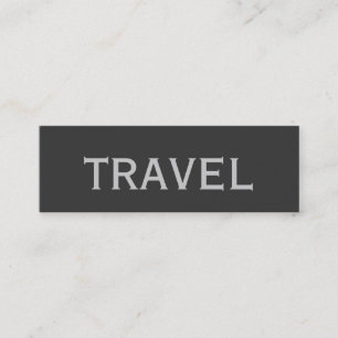 Trendy Cute Chic Plain Travel Agent Business Card