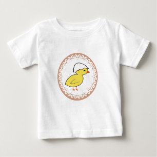 Trendy cute girly baby chicken Easter T-Shirt