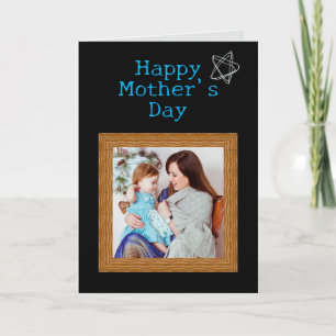 Trendy Cute Mother's Day Card Custom Photo Replace