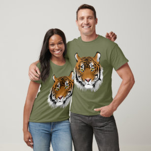 Trendy cute tiger print for him Graphic drawing T-Shirt