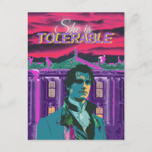 Trendy Cyberpunk She is Tolerable Mr Darcy Postcard