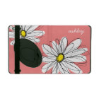 Trendy Daisy Floral Illustration - coral & yellow