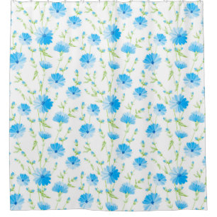 Trendy Daisy Floral      Shower Curtain