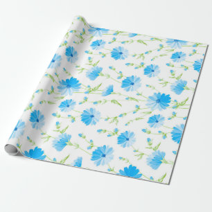 Trendy Daisy Floral Wrapping Paper