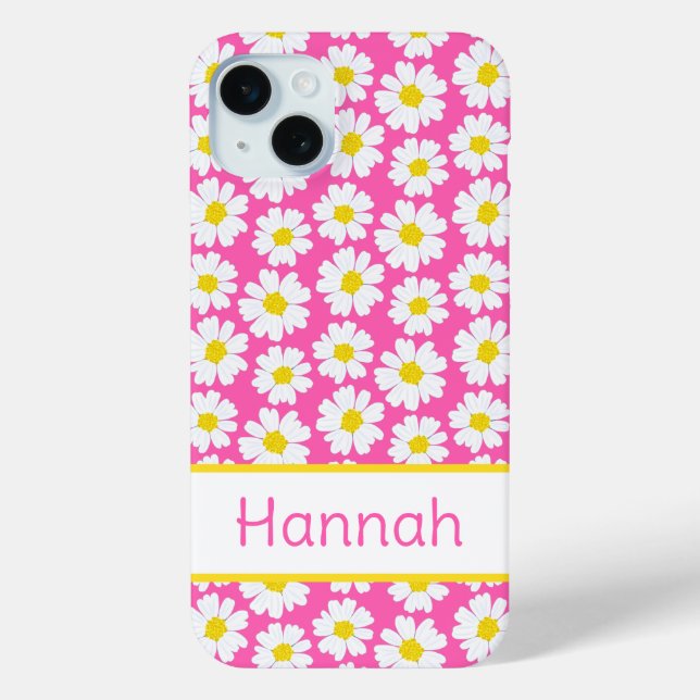 Trendy Daisy Pattern Case-Mate iPhone Case (Back)