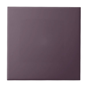 Trendy Dark Dusky Violet - Ceramic Tile