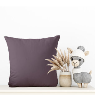 Trendy Dark Dusky Violet - Throw Pillow