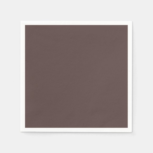Trendy Dark Mocha Brown - Napkins (Front)