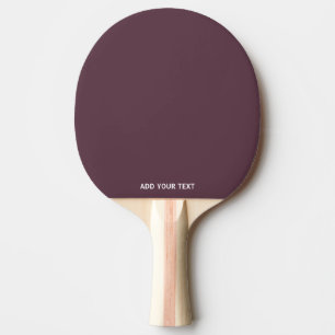 Trendy Dark Plum Brown - Custom Ping Pong Paddle
