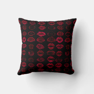 Trendy Date Night Red Lips Cushion