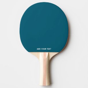 Trendy Deep Cyan - Custom Ping Pong Paddle