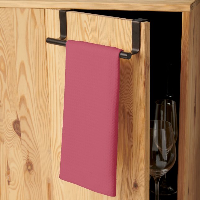 Trendy Deep Raspberry Red - Kitchen Towel (Thirds Fold)