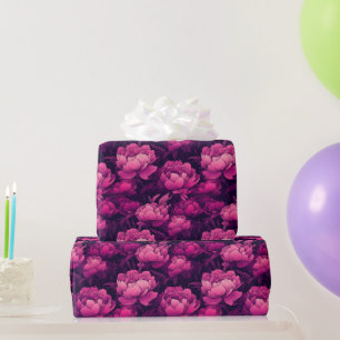 Trendy Delicate Peonies Wrapping Paper