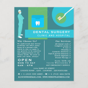 Trendy Dentist Design, Dentistry, Dentist Advert Flyer