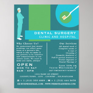 Trendy Dentist Design, Dentistry, Dentist Advert Poster