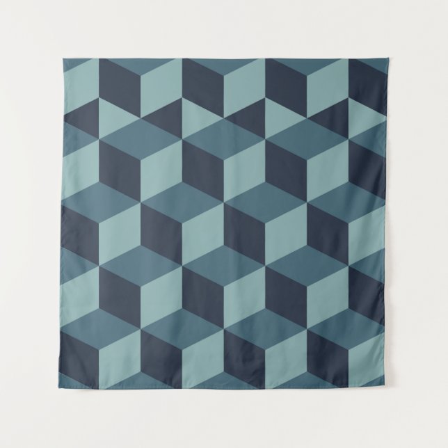 	Trendy design vintage abstract colour block geome Tapestry (Front)