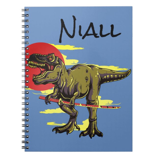 Trendy Dinosaur  Notebook (Front)