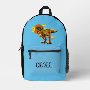 Trendy Dinosaur  Personalised Printed Backpack
