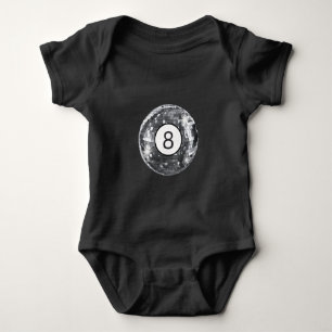 Trendy Disco 8 Ball Motif, Modern Style Baby Girl  Bodysuit