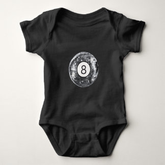Trendy Disco 8 Ball Motif, Modern Style Baby Girl Bodysuit