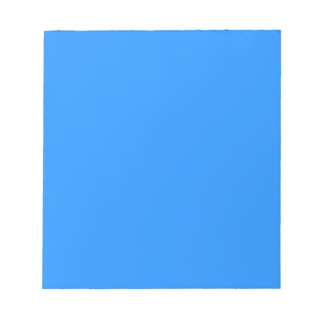 Trendy Dodger Blue Solid Colour | Classic Notepad (Front)