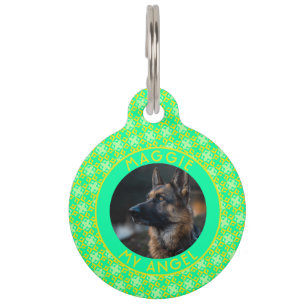 Trendy Dog Gift Ethnic Pattern Pet Tag