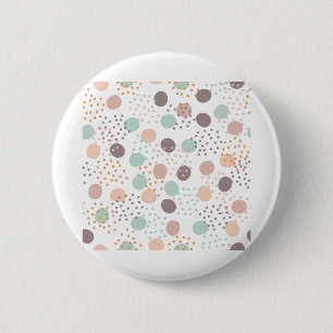 Trendy dots pattern 6 cm round badge