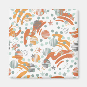 Trendy dots pattern magnet