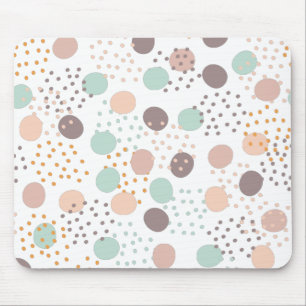 Trendy dots pattern mouse pad