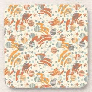Trendy dots pattern throw pillow coaster