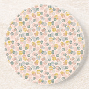 Trendy dots pattern throw pillow coaster
