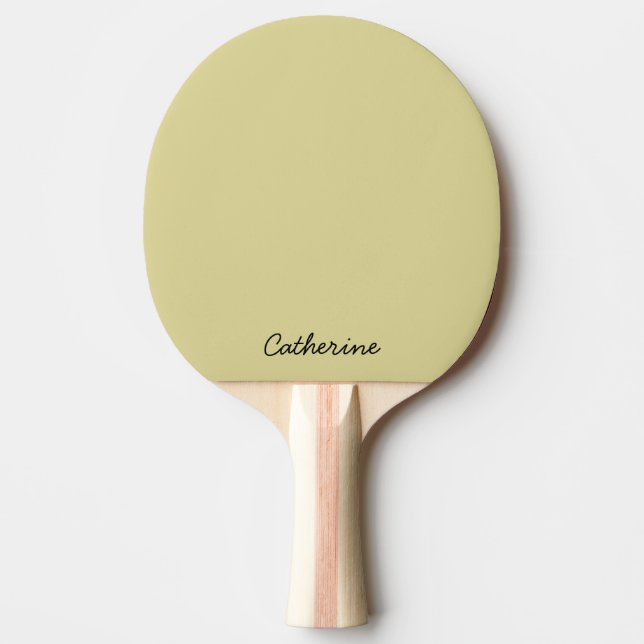 Trendy Earthy Yellow Custom - Ping Pong Paddle (Front)