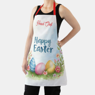 Trendy Easter Eggs Beautiful Collection Apron