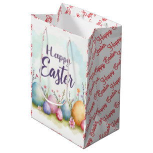 Trendy Easter Eggs Beautiful Collection Medium Gift Bag