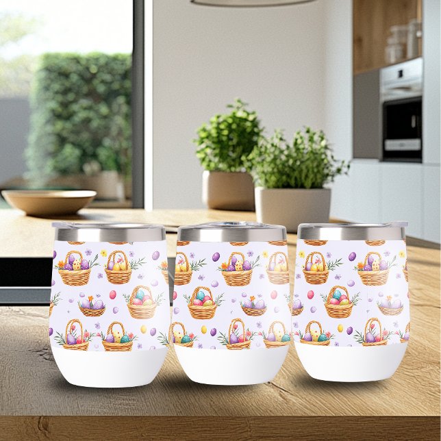 Trendy Easter Pattern Wine Tumbler (Creator Uploaded)